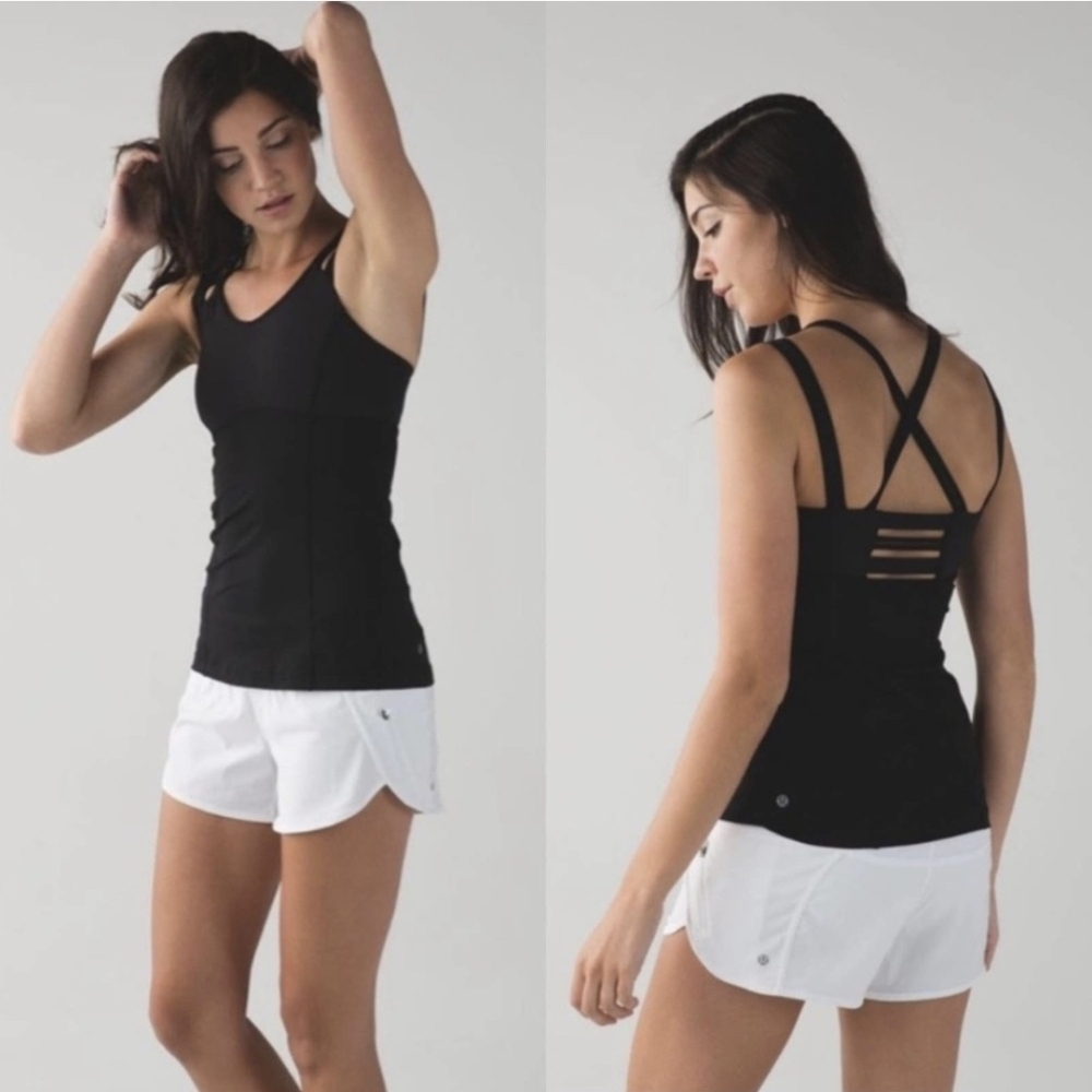 Lululemon Happy Strappy Tank In Black